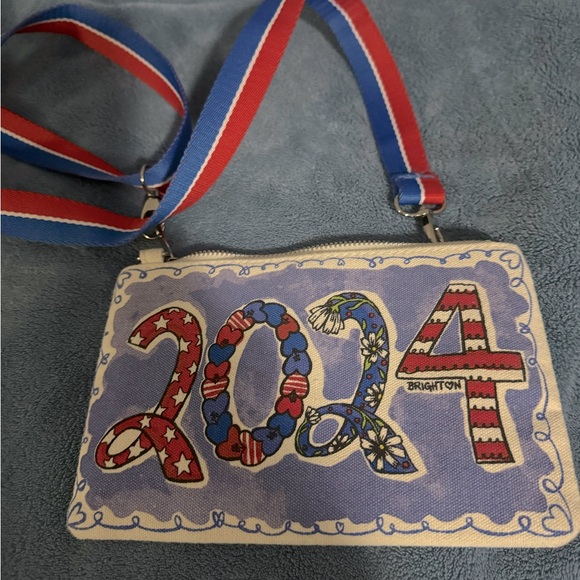 2024 Brighton VOTE canvas crossbody. - Picture 1 of 2